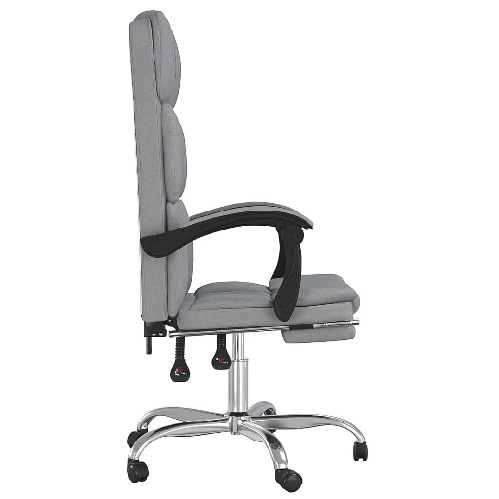 Fauteuil inclinable de bureau Gris clair Tissu - XIOS