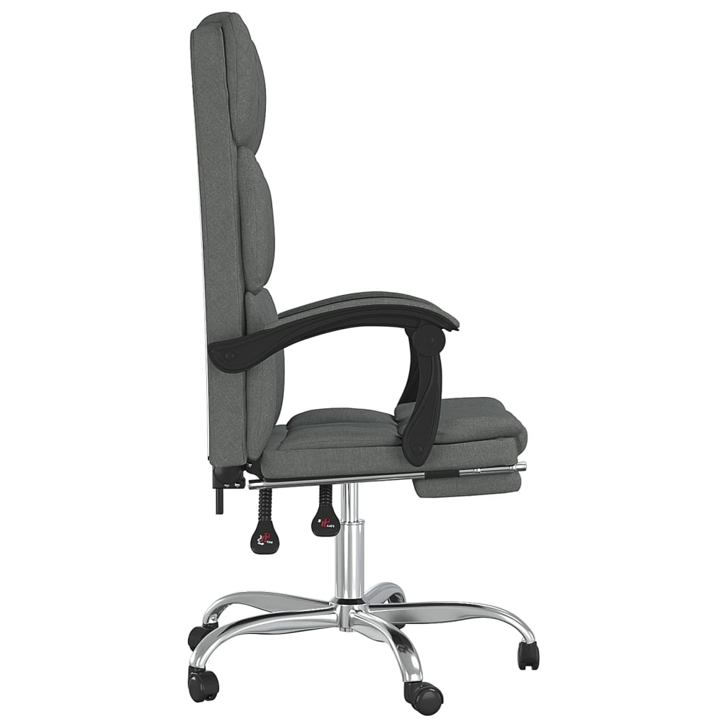 Fauteuil inclinable de bureau Gris foncé Tissu - XIOS