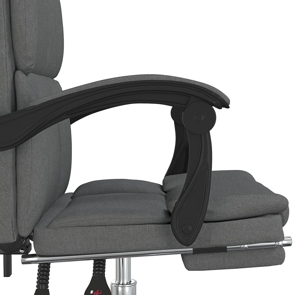 Fauteuil inclinable de bureau Gris foncé Tissu - XIOS