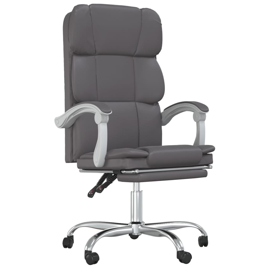 Fauteuil inclinable de bureau Gris Similicuir - XIOS