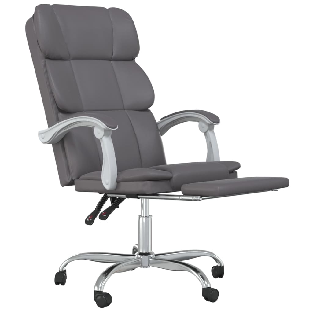 Fauteuil inclinable de bureau Gris Similicuir - XIOS