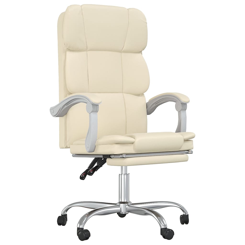 Fauteuil inclinable de bureau Crème Similicuir - XIOS