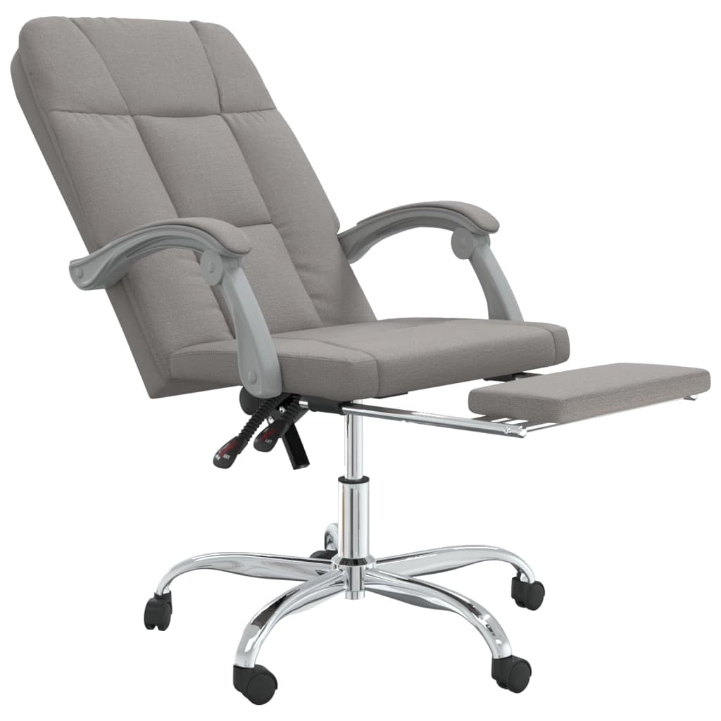 Fauteuil inclinable de bureau Taupe Tissu - XIOS