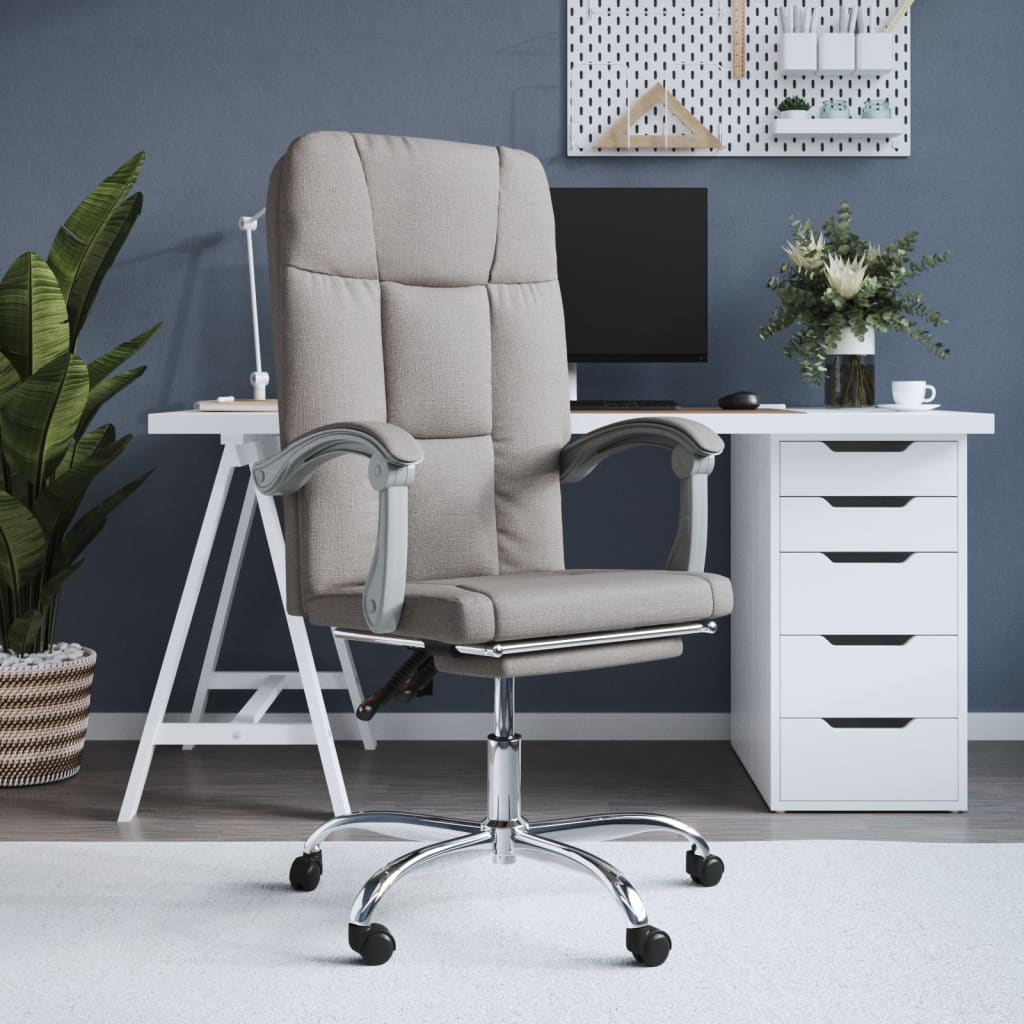 Fauteuil inclinable de bureau Taupe Tissu - XIOS