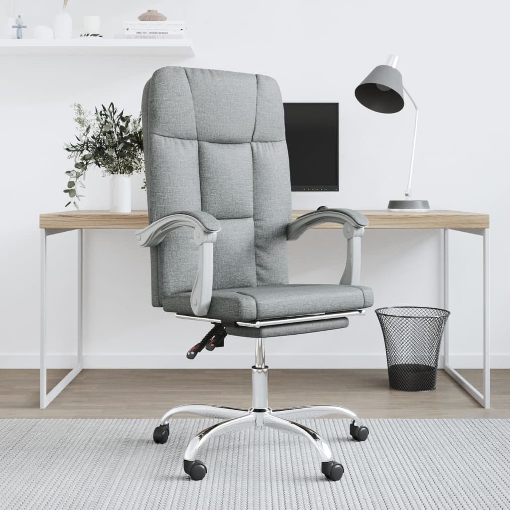 Fauteuil inclinable de bureau Gris clair Tissu - XIOS