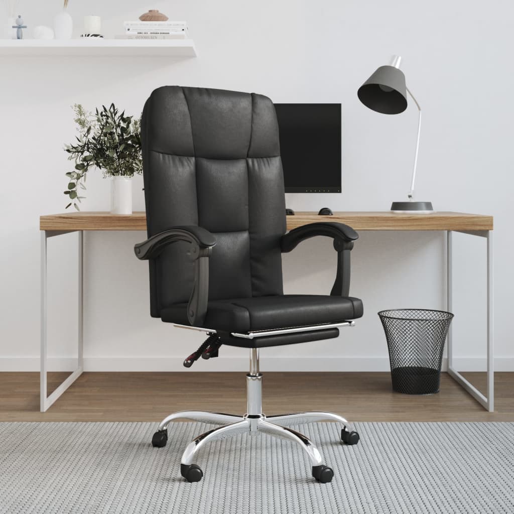 Fauteuil inclinable de bureau Noir Similicuir - XIOS