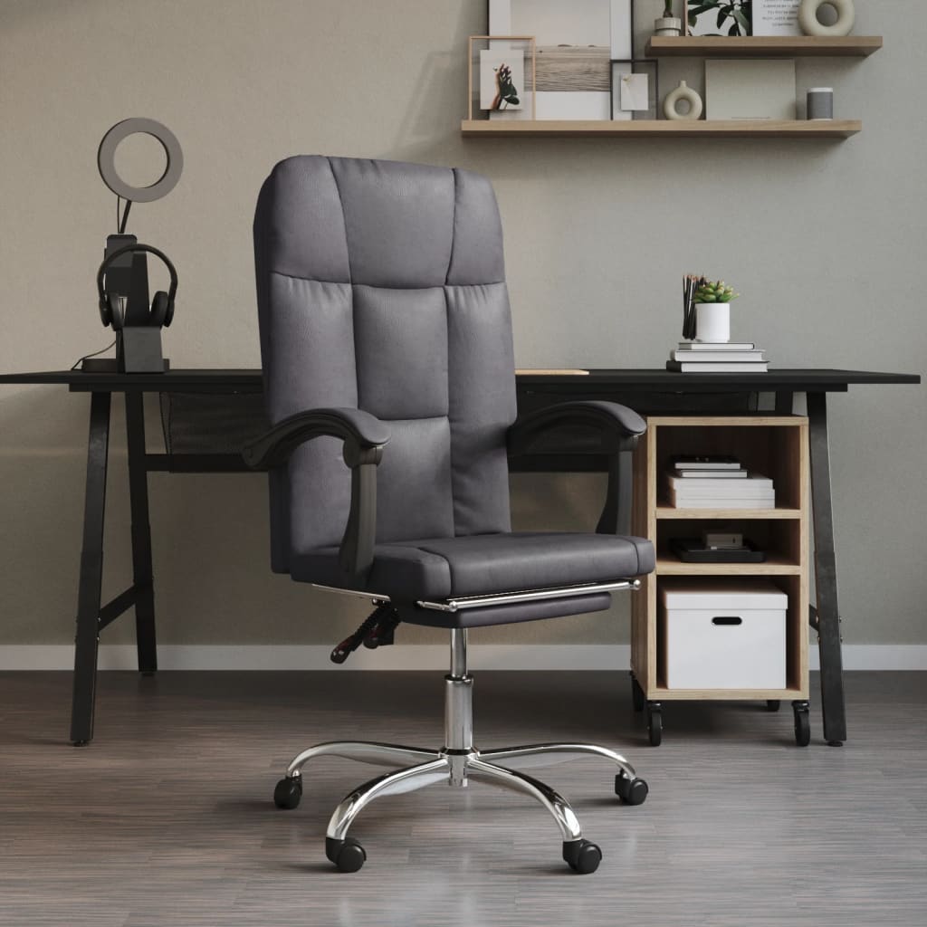Fauteuil inclinable de bureau Gris Similicuir - XIOS