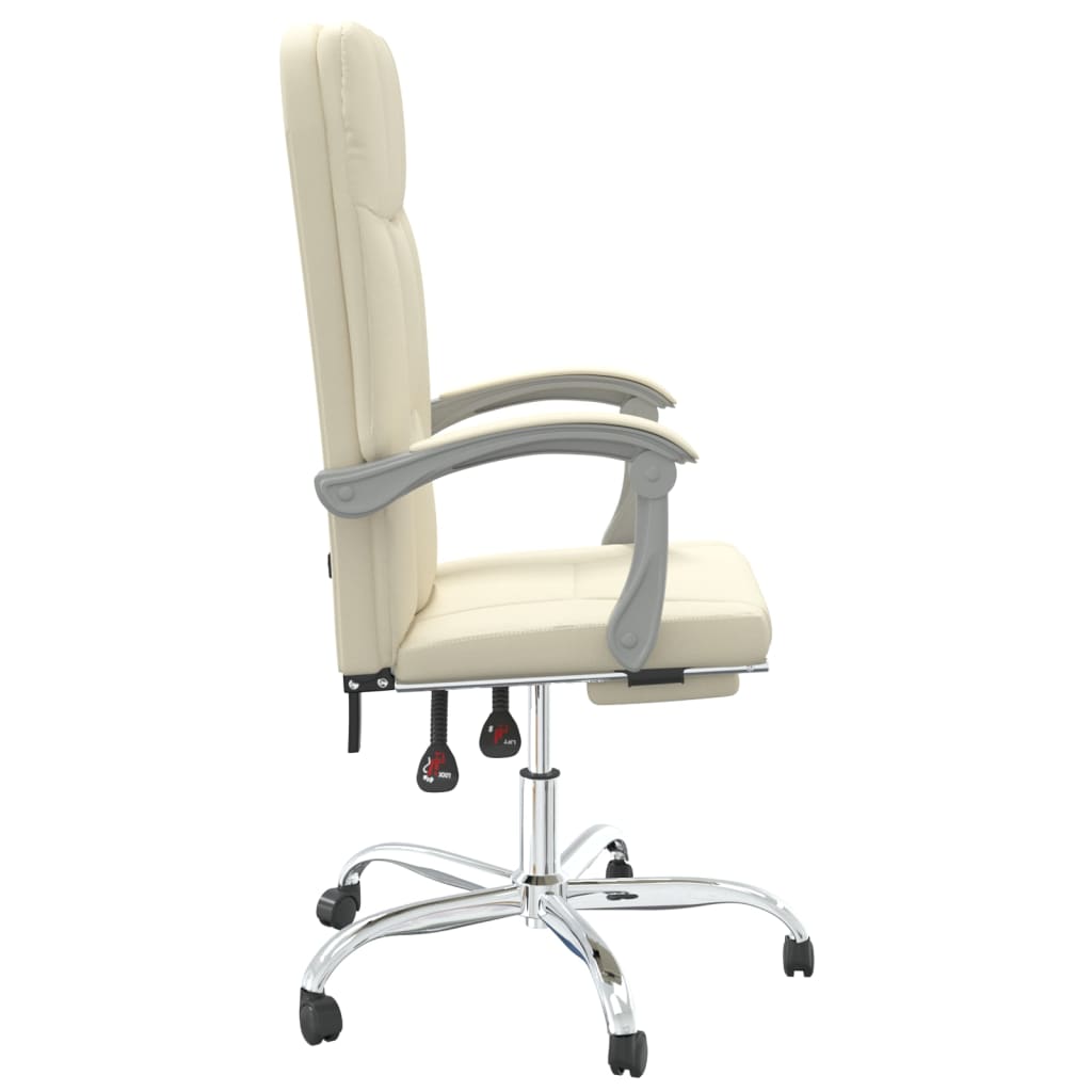 Fauteuil inclinable de bureau Crème Similicuir - XIOS