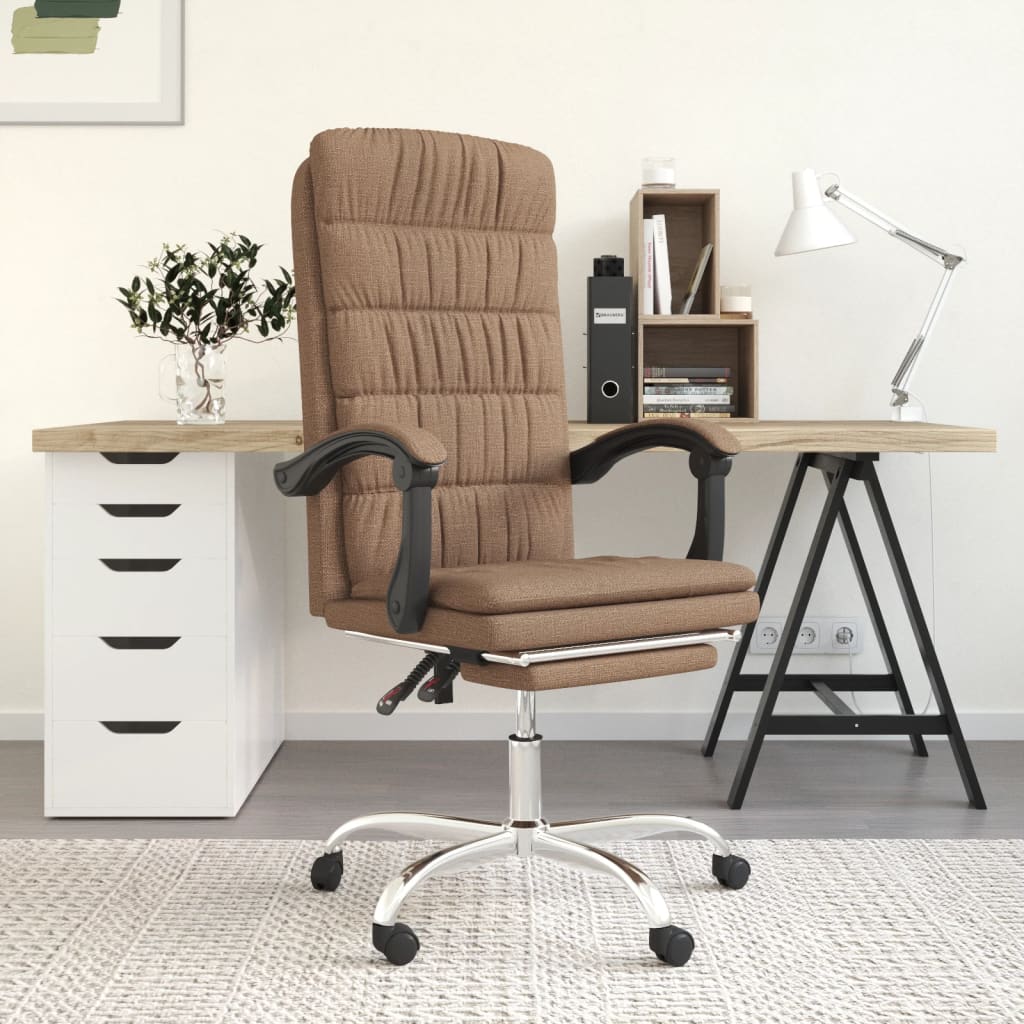 Fauteuil inclinable de bureau Marron Tissu - XIOS