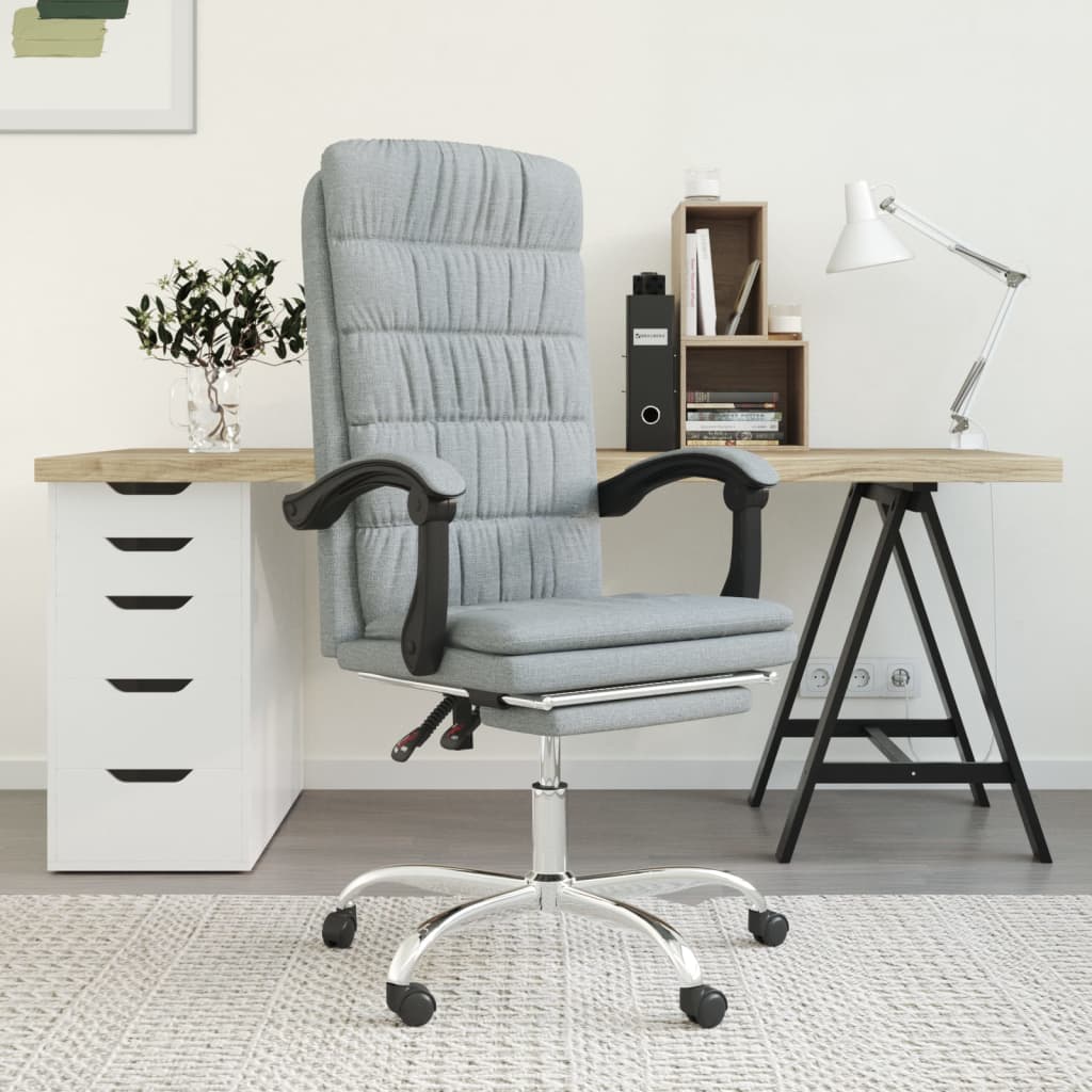 Fauteuil inclinable de bureau Gris clair Tissu - XIOS