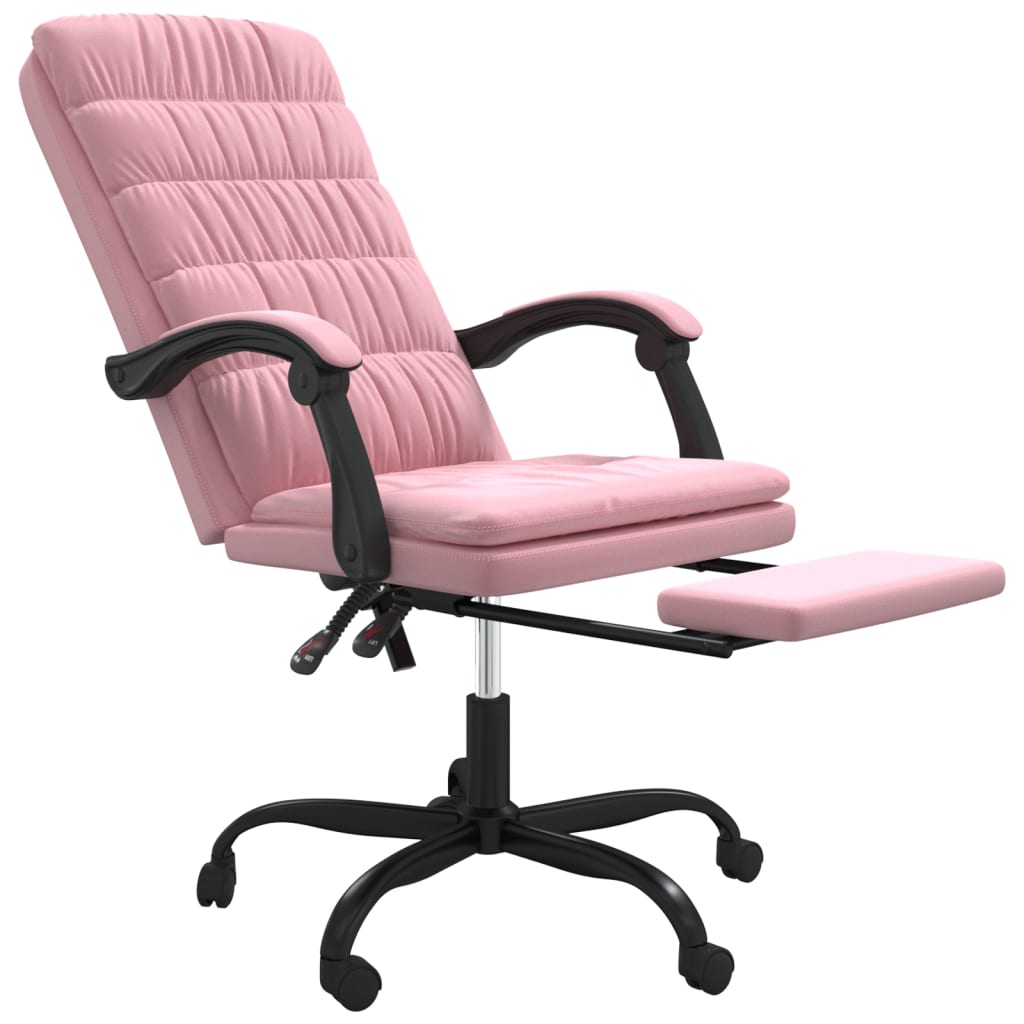 Fauteuil inclinable de bureau Rose Velours - XIOS