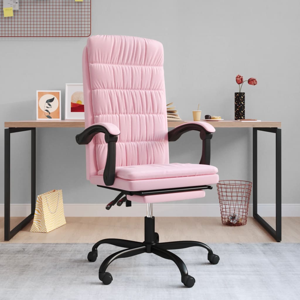 Fauteuil inclinable de bureau Rose Velours - XIOS