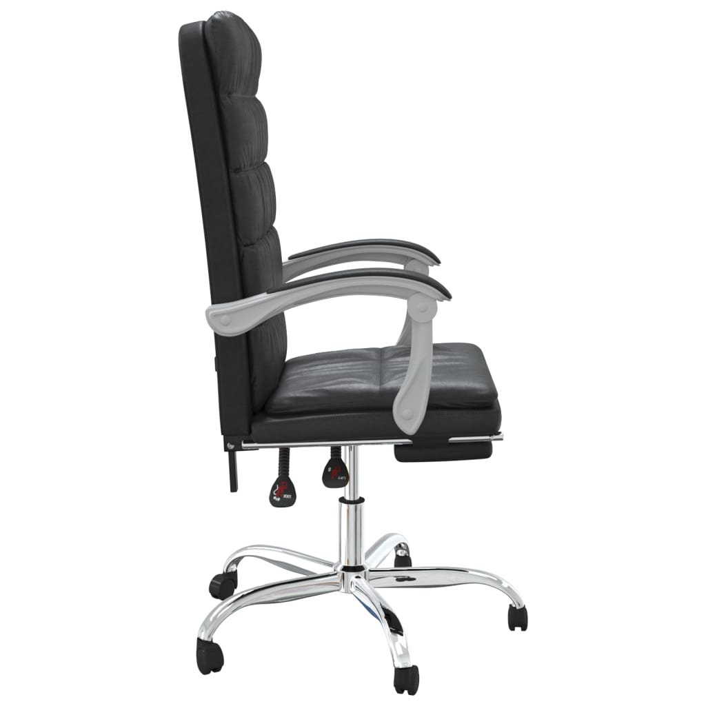Fauteuil inclinable de bureau Noir Similicuir