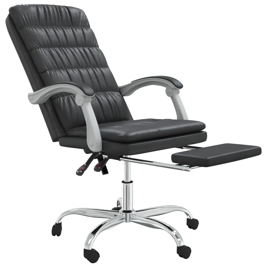Fauteuil inclinable de bureau Noir Similicuir