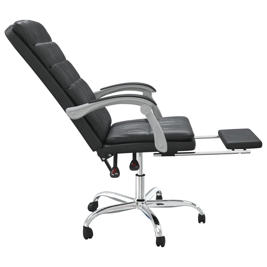 Fauteuil inclinable de bureau Noir Similicuir
