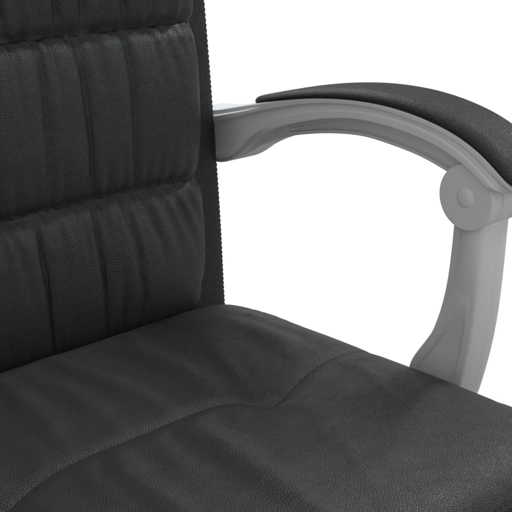 Fauteuil inclinable de bureau Noir Similicuir