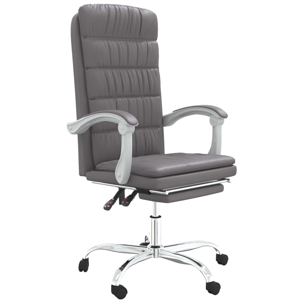 Fauteuil inclinable de bureau Gris Similicuir - XIOS