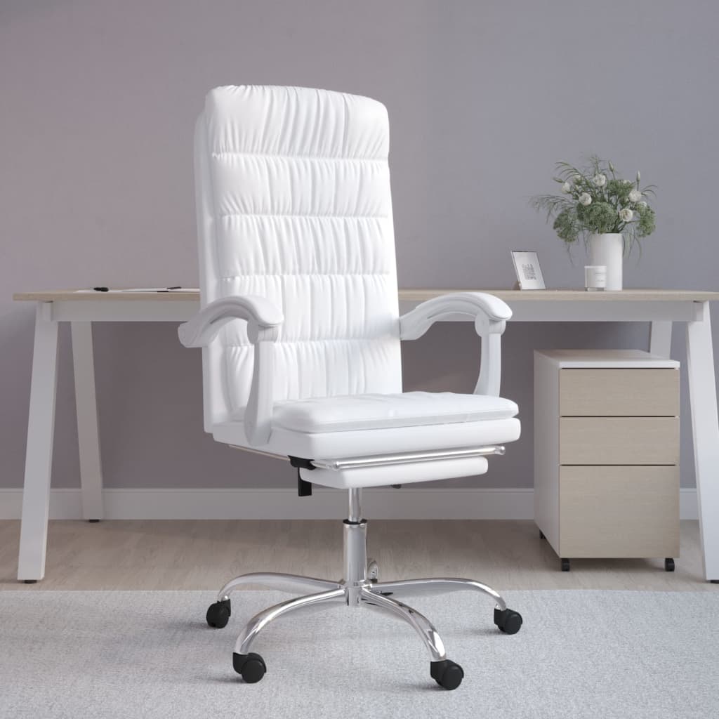 Fauteuil inclinable de bureau Blanc Similicuir - XIOS