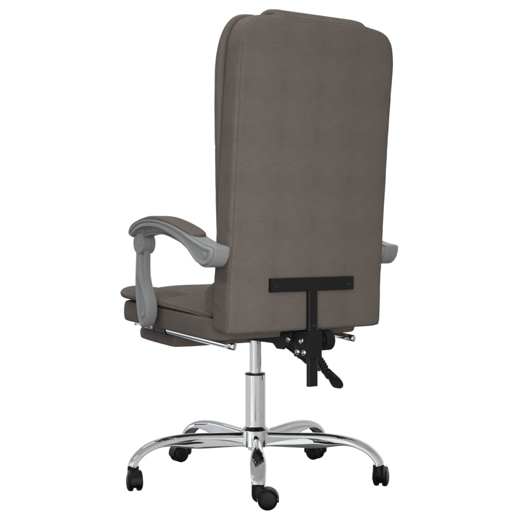 Fauteuil de massage inclinable de bureau Taupe Tissu - XIOS