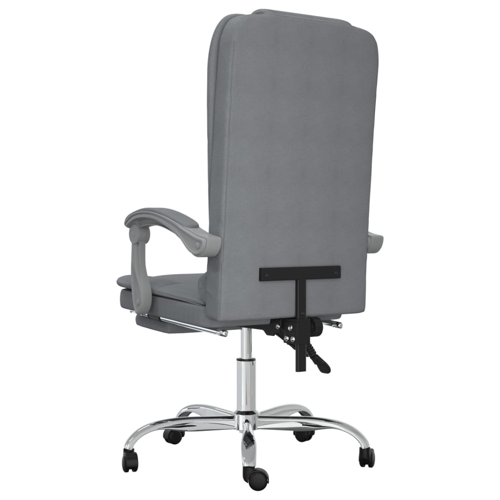 Fauteuil de massage inclinable de bureau Gris clair Tissu - XIOS