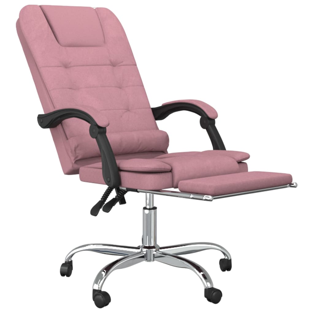 Fauteuil de massage inclinable de bureau Rose Velours - XIOS