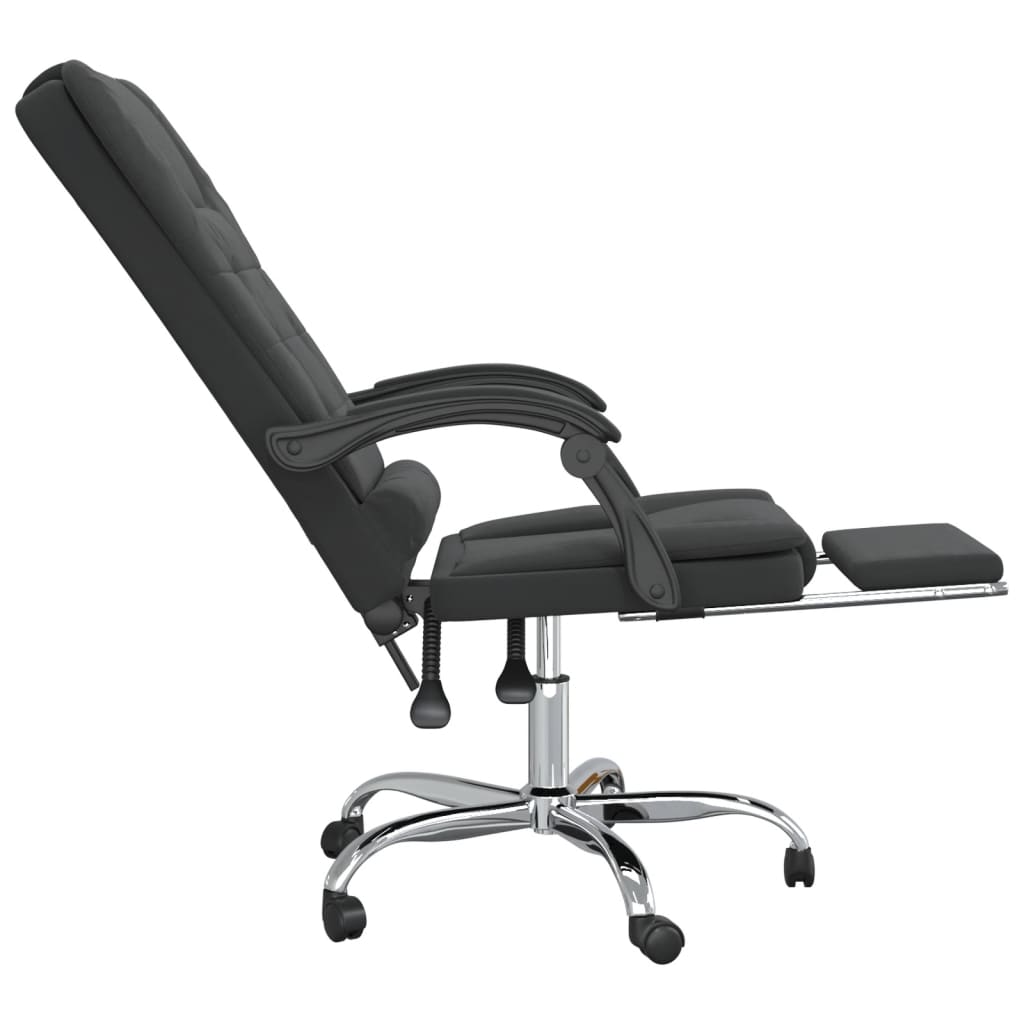 Fauteuil de massage inclinable de bureau Noir Velours - XIOS