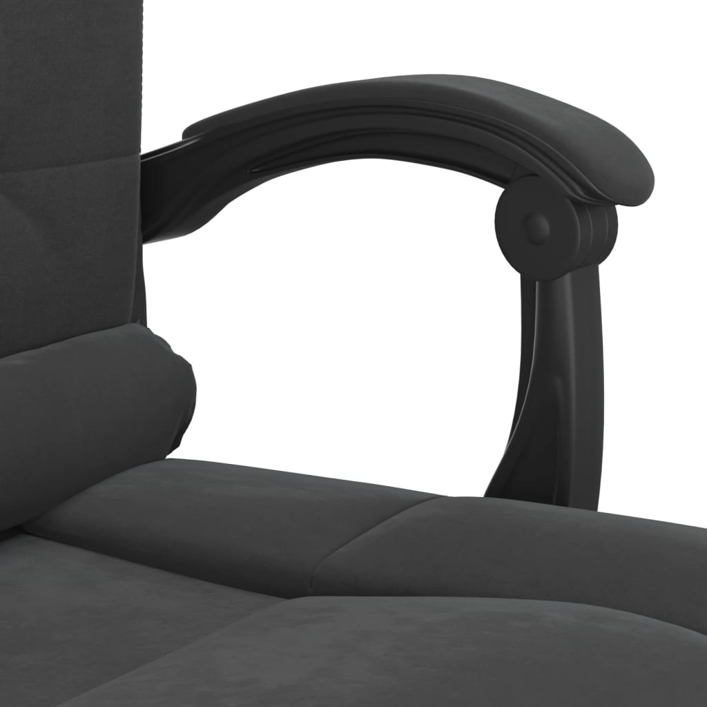 Fauteuil de massage inclinable de bureau Noir Velours - XIOS