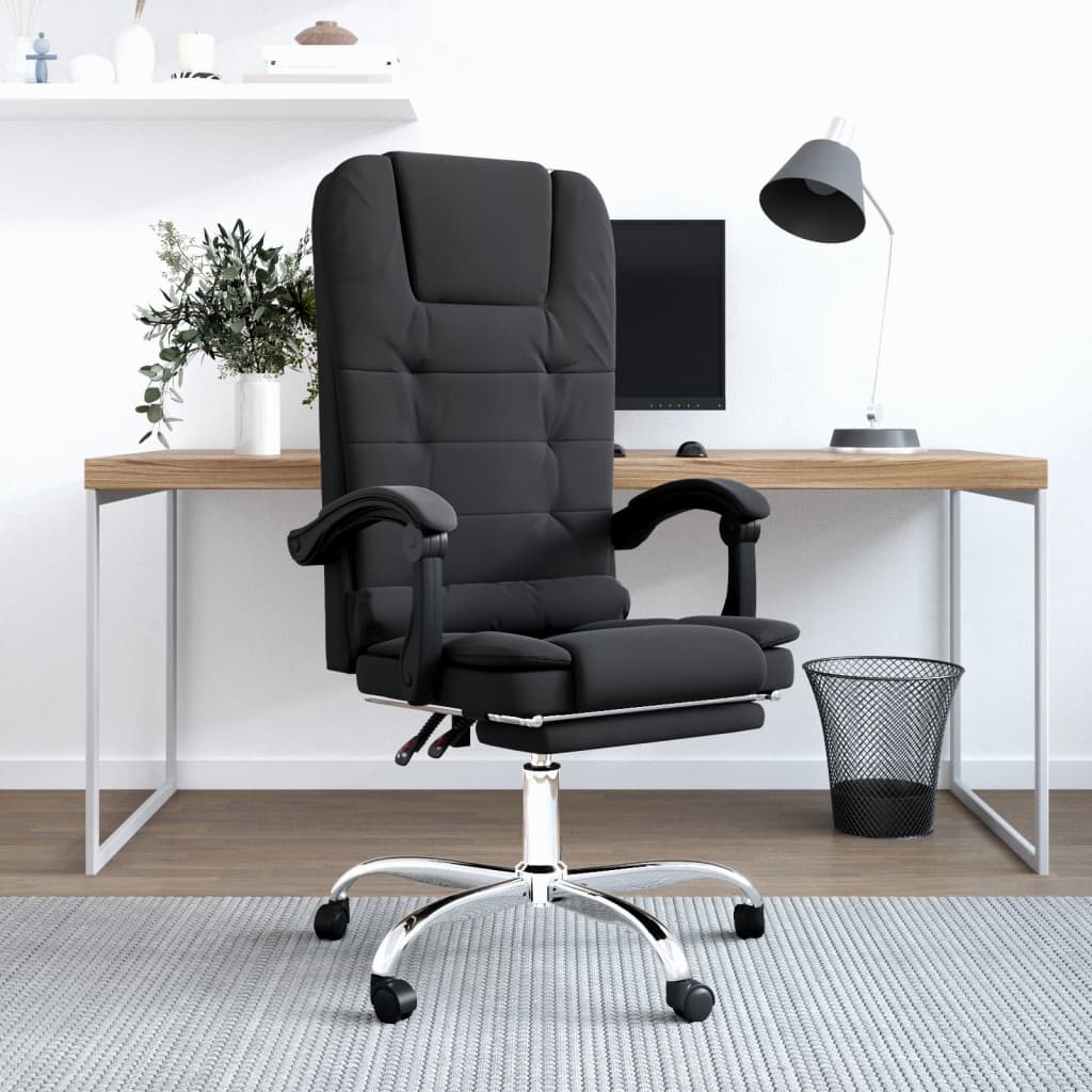 Fauteuil de massage inclinable de bureau Noir Velours - XIOS