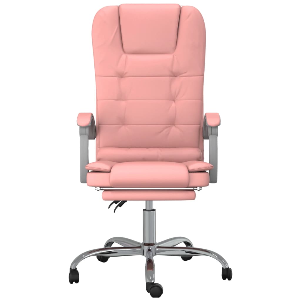 Fauteuil de massage inclinable de bureau Rose Similicuir