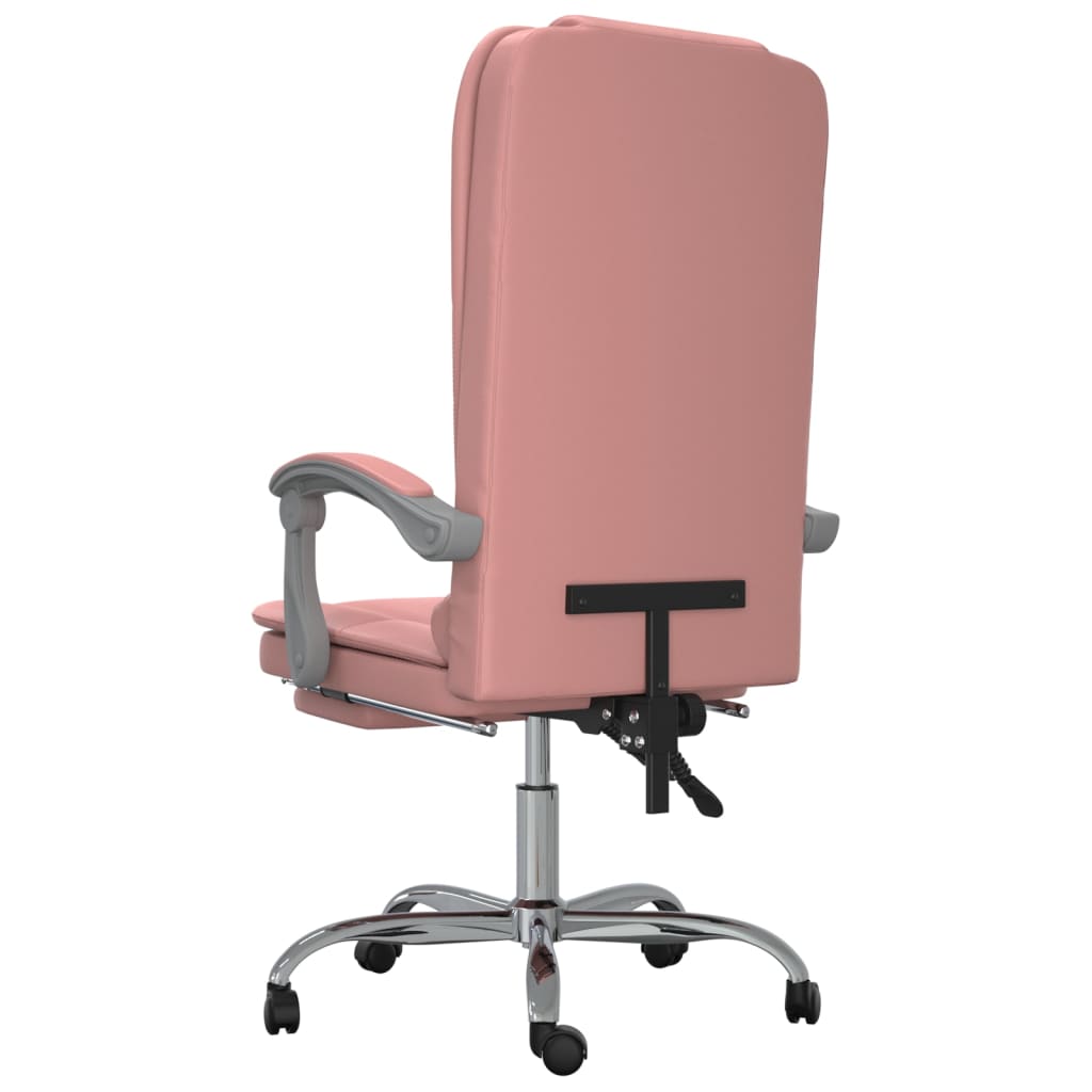 Fauteuil de massage inclinable de bureau Rose Similicuir
