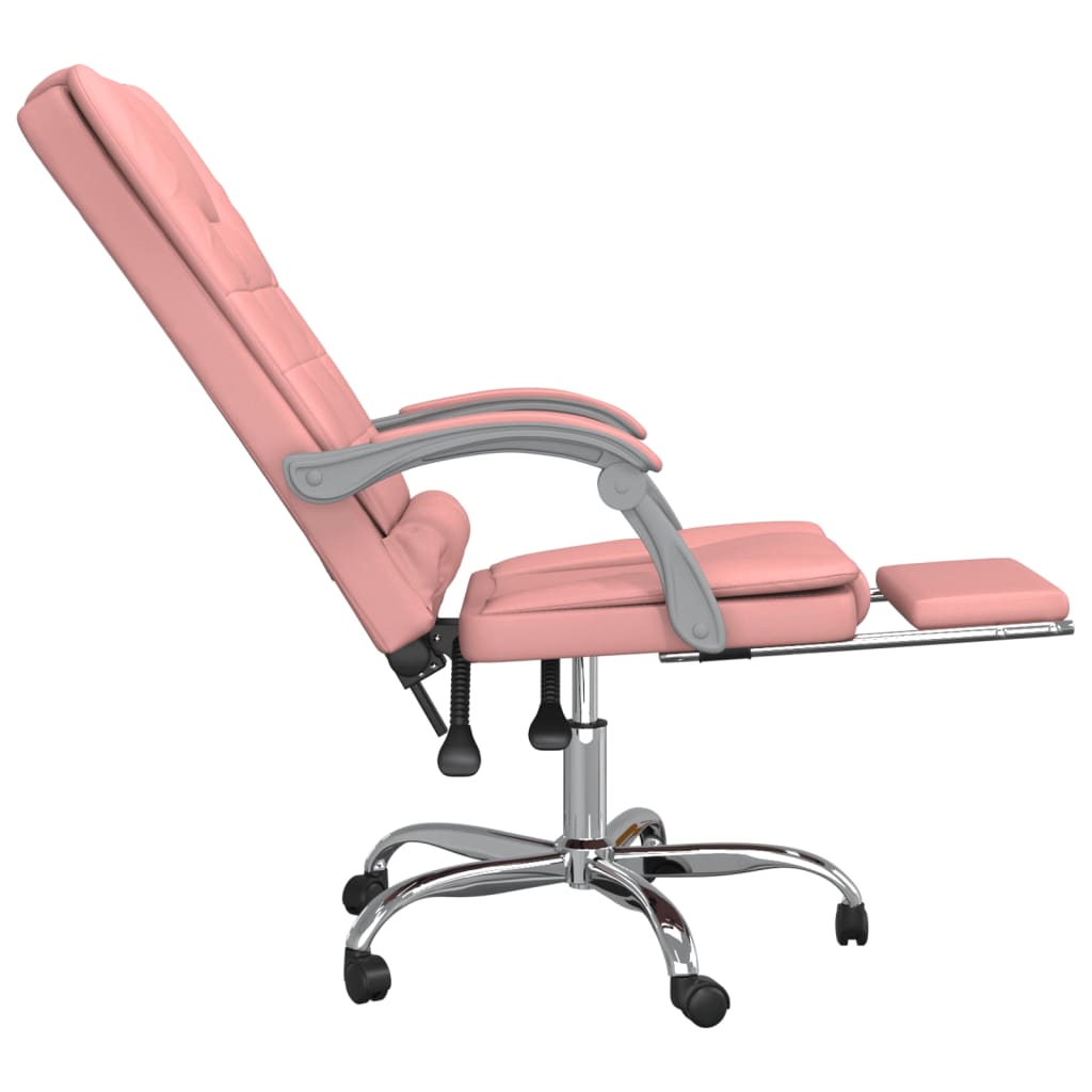 Fauteuil de massage inclinable de bureau Rose Similicuir