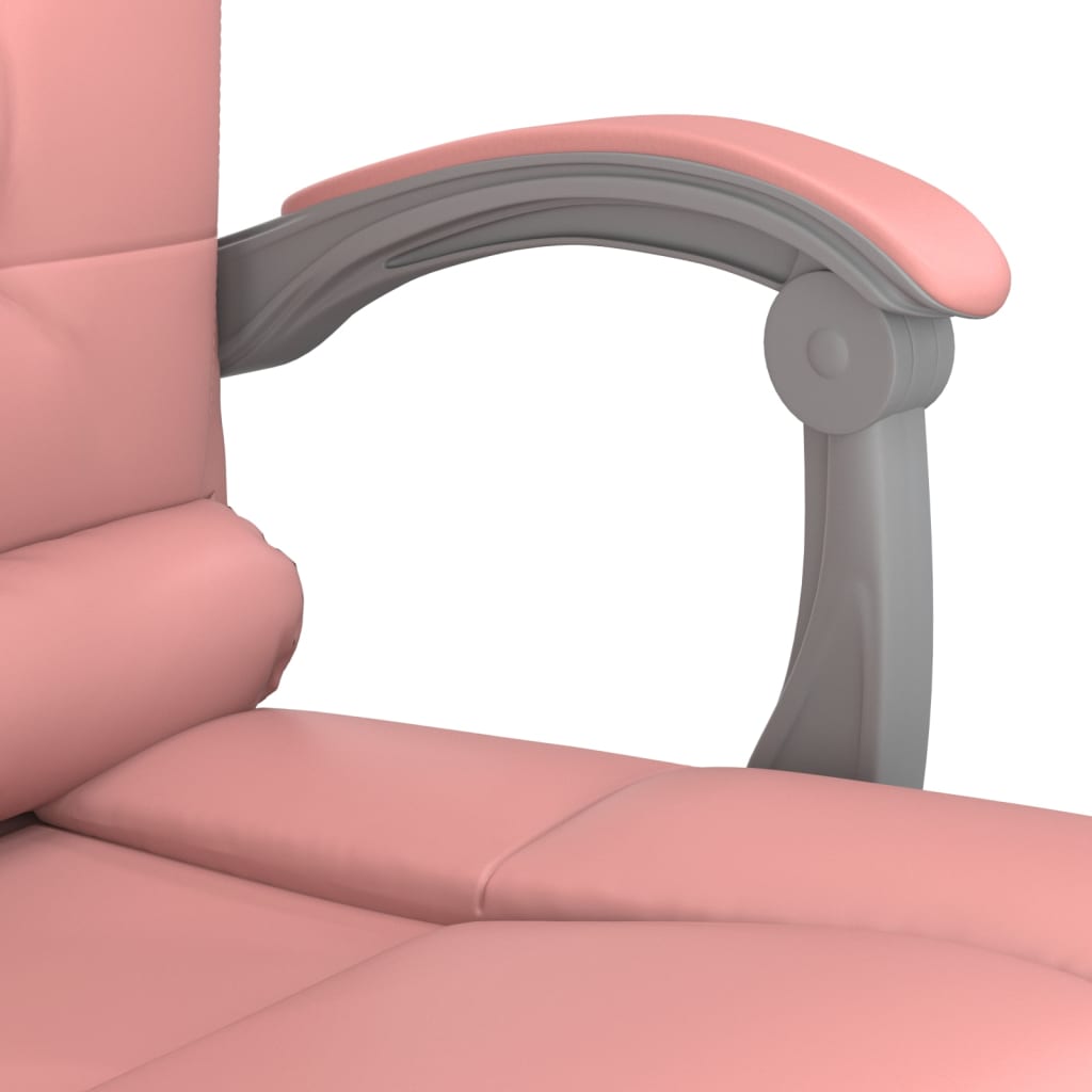 Fauteuil de massage inclinable de bureau Rose Similicuir