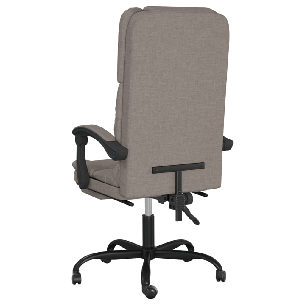 Fauteuil de massage inclinable de bureau Taupe Tissu - XIOS