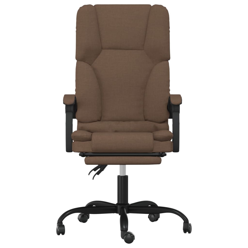 Fauteuil de massage inclinable de bureau Marron Tissu - XIOS