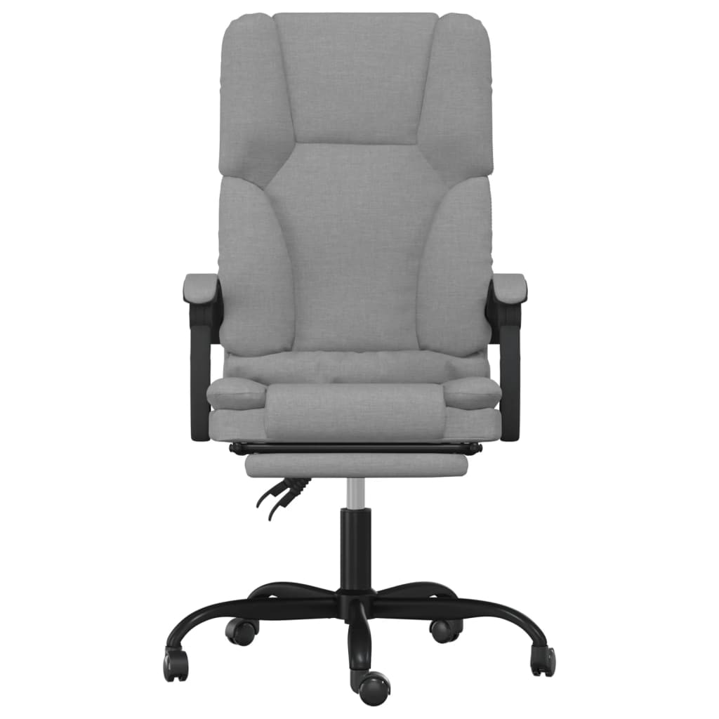 Fauteuil de massage inclinable de bureau Gris clair Tissu - XIOS