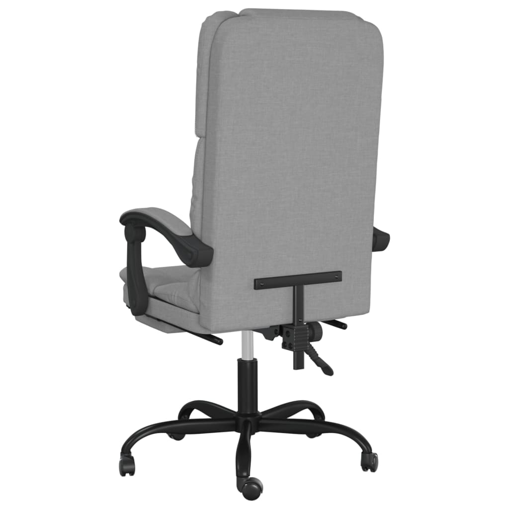 Fauteuil de massage inclinable de bureau Gris clair Tissu - XIOS