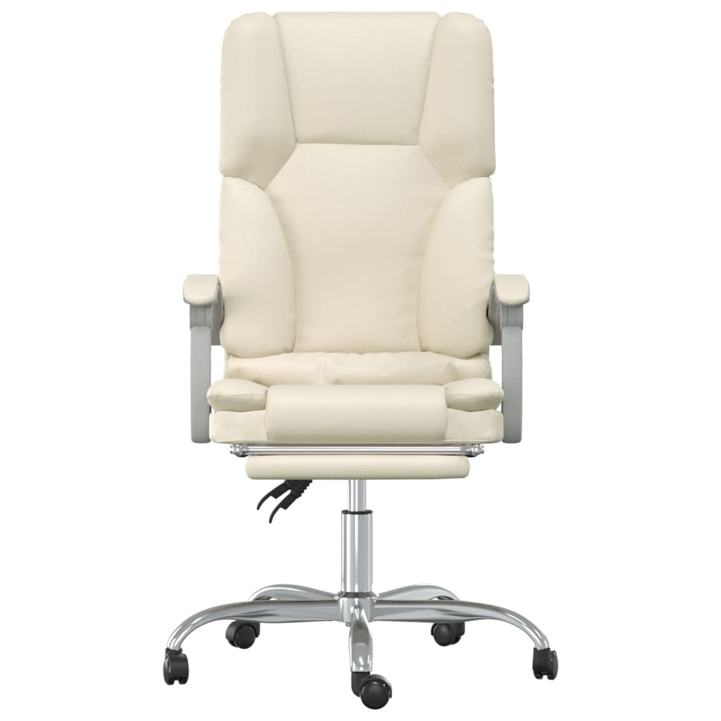 Fauteuil de massage inclinable de bureau Crème Similicuir - XIOS