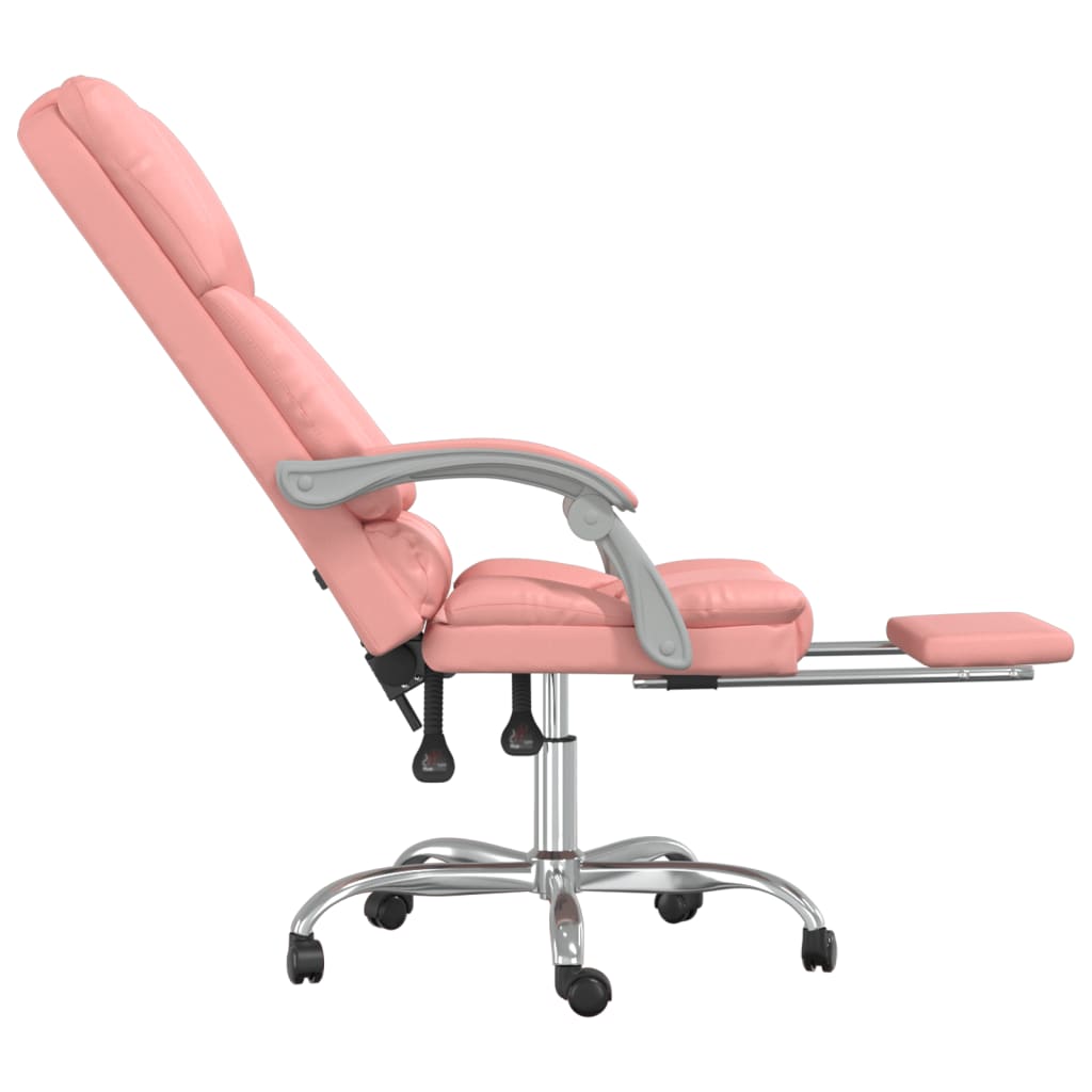 Fauteuil de massage inclinable de bureau Rose Similicuir - XIOS