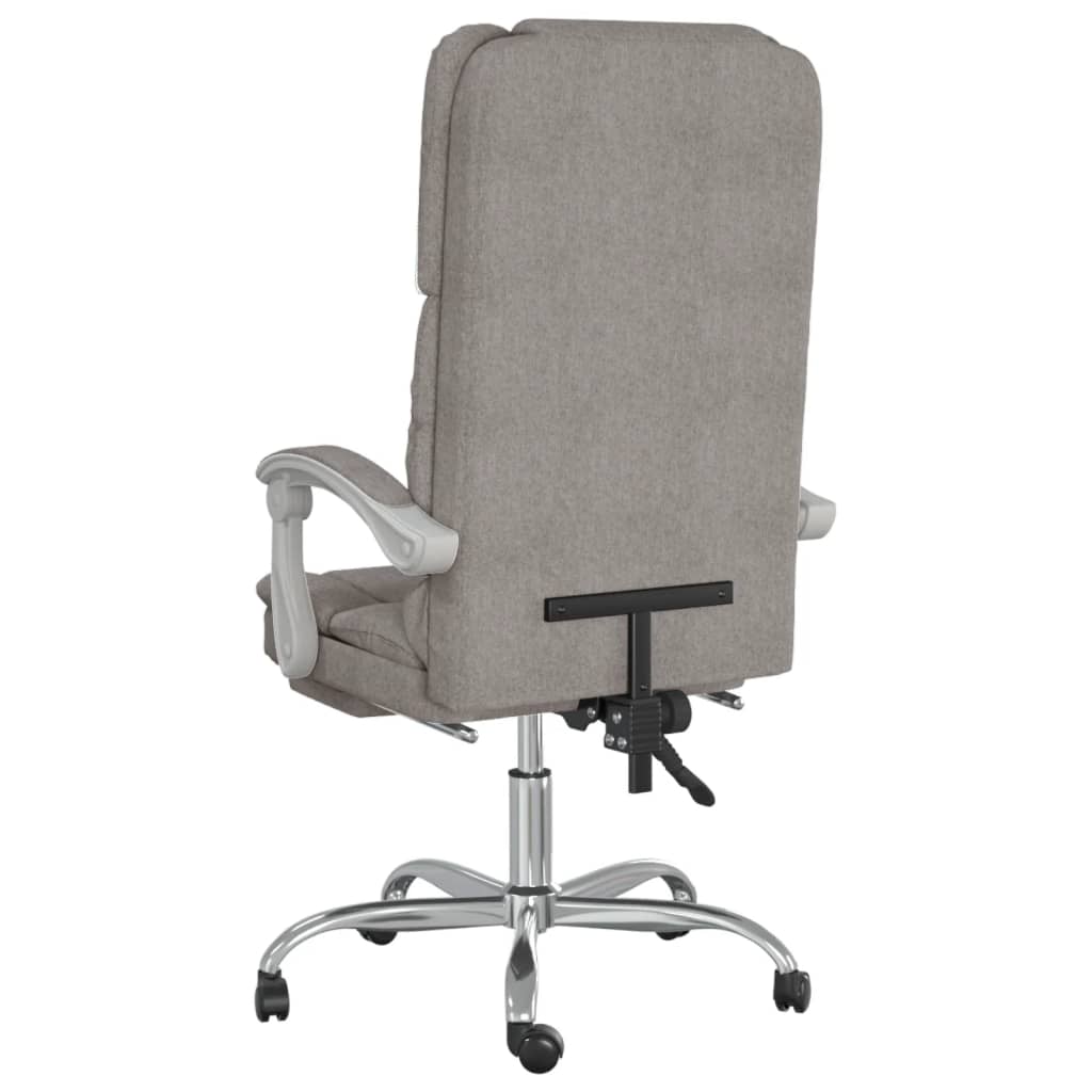 Fauteuil de massage inclinable de bureau Taupe Tissu - XIOS
