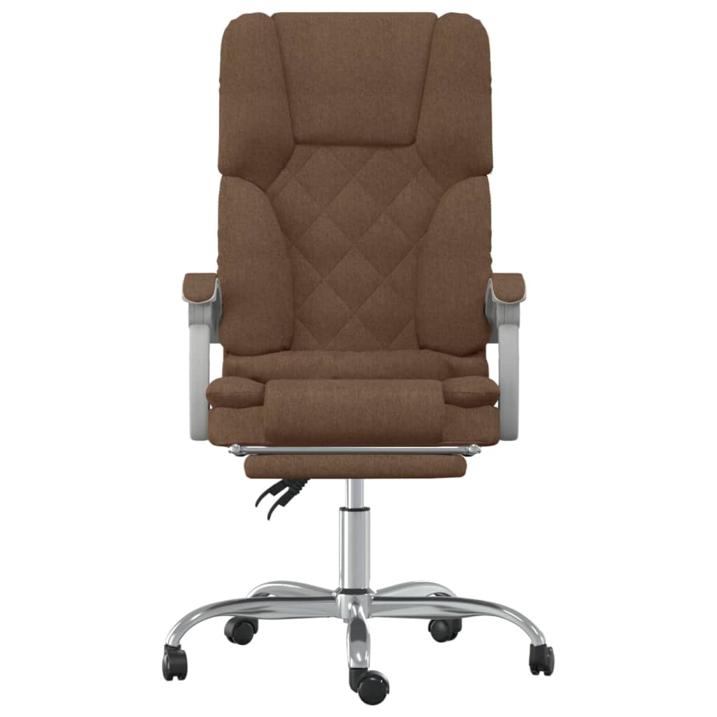 Fauteuil de massage inclinable de bureau Marron Tissu - XIOS