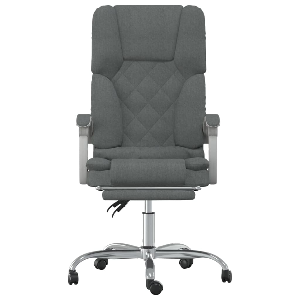 Fauteuil de massage inclinable de bureau Gris foncé Tissu - XIOS