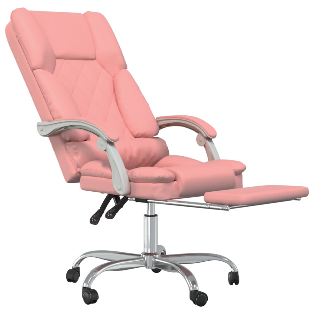 Fauteuil de massage inclinable de bureau Rose Similicuir - XIOS