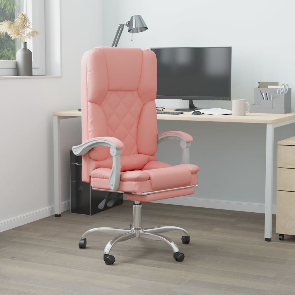 Fauteuil de massage inclinable de bureau Rose Similicuir - XIOS