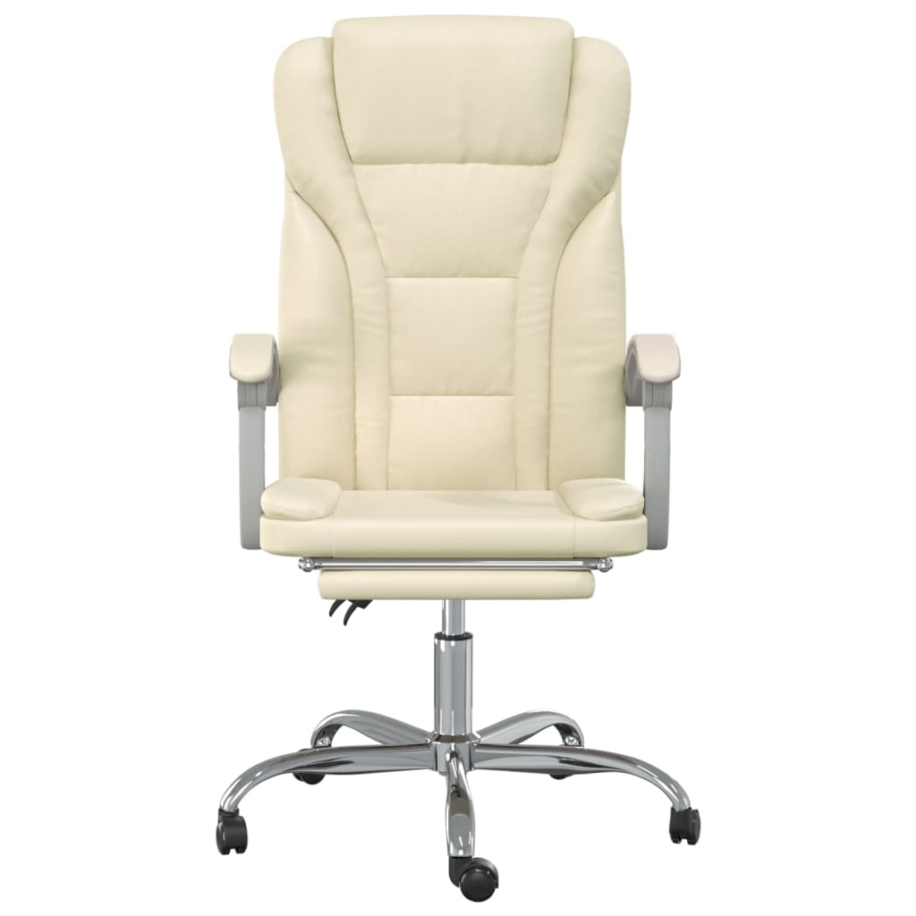 Fauteuil inclinable de bureau Crème Similicuir - XIOS