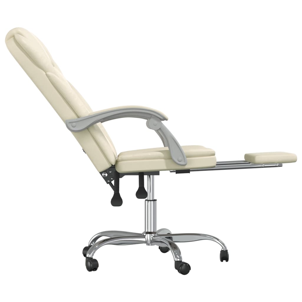 Fauteuil inclinable de bureau Crème Similicuir - XIOS