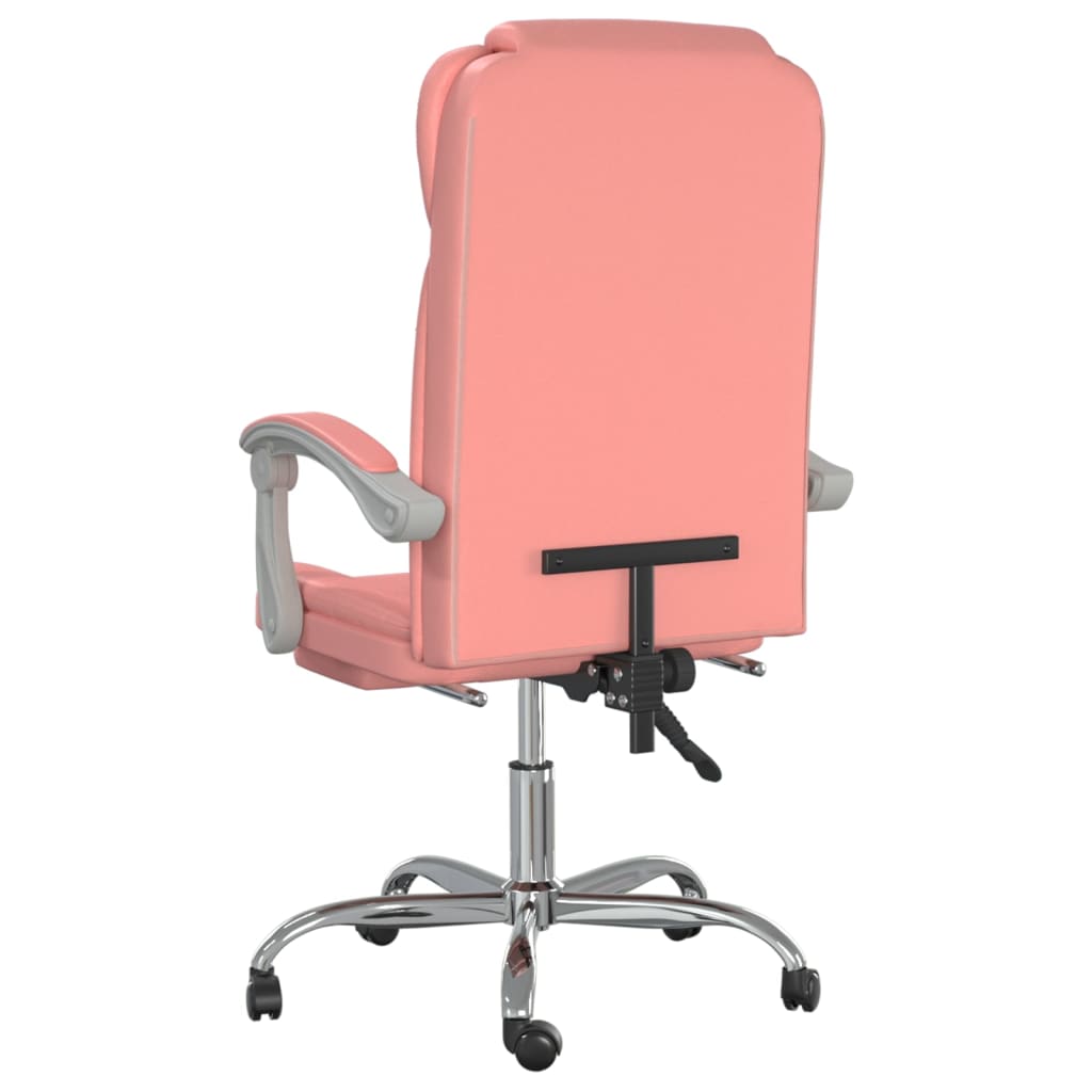 Fauteuil inclinable de bureau Rose Similicuir