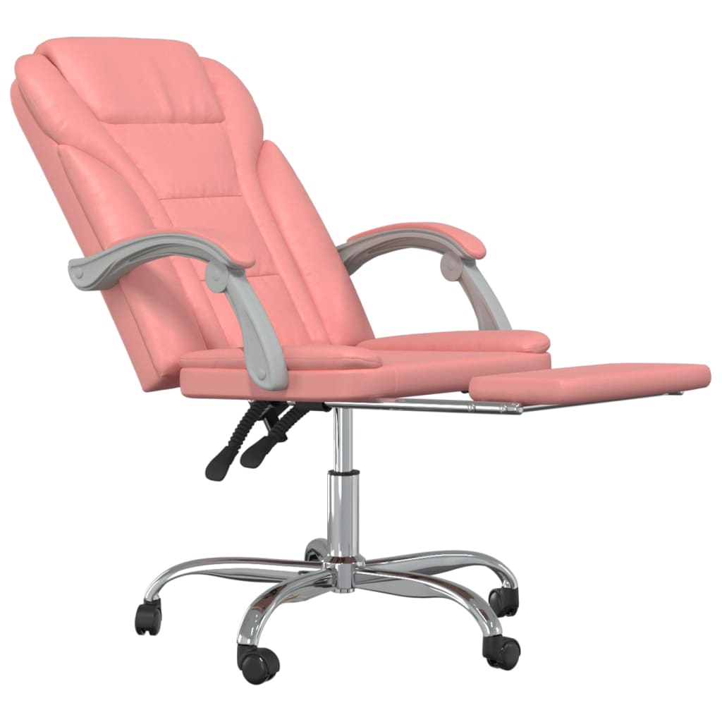 Fauteuil inclinable de bureau Rose Similicuir