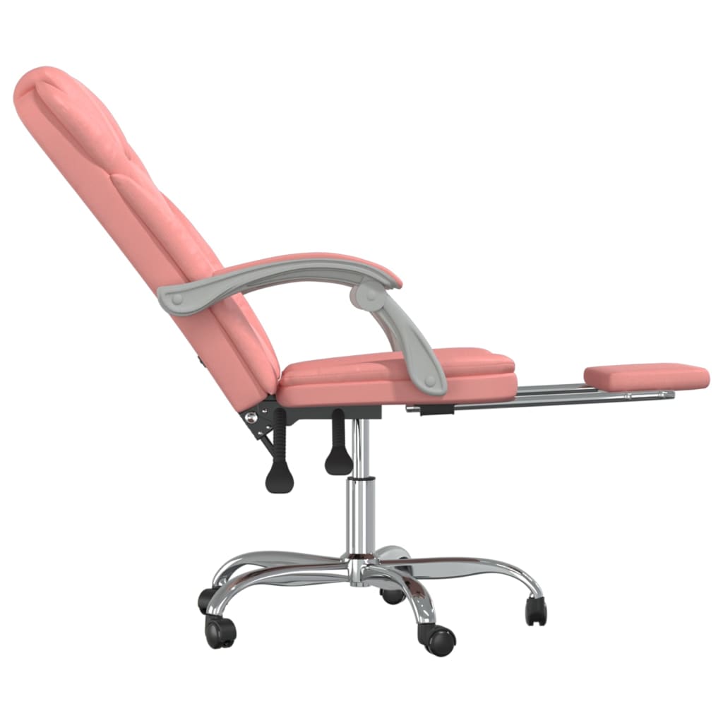 Fauteuil inclinable de bureau Rose Similicuir