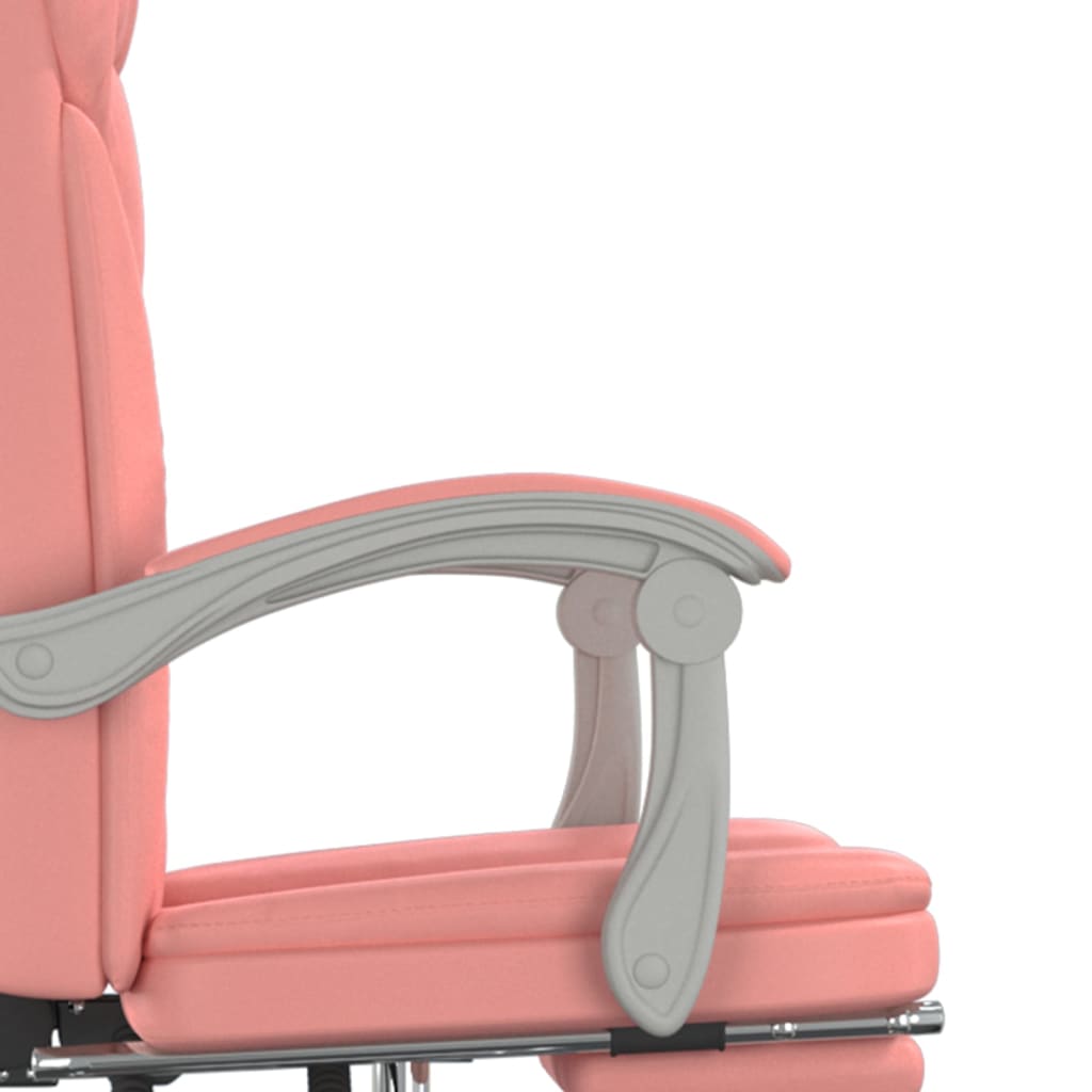 Fauteuil inclinable de bureau Rose Similicuir