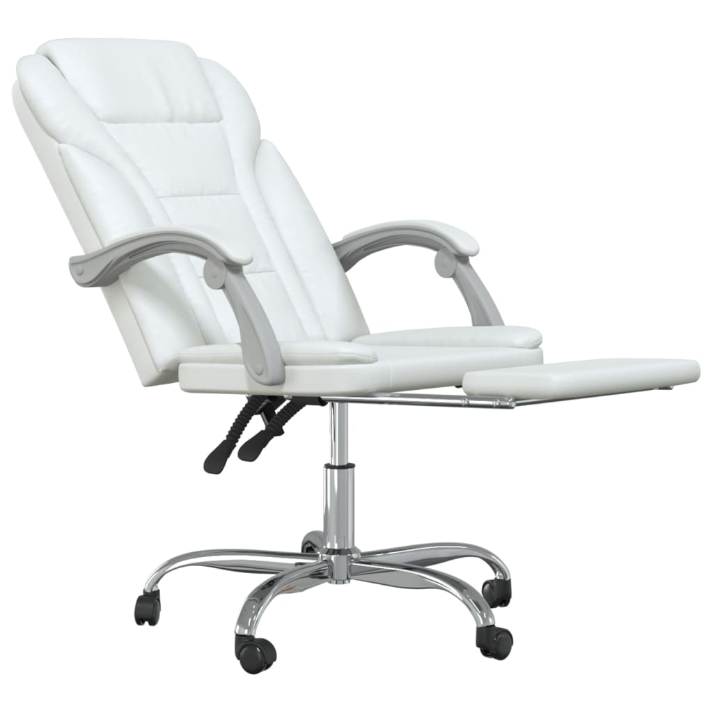 Fauteuil inclinable de bureau Blanc Similicuir - XIOS